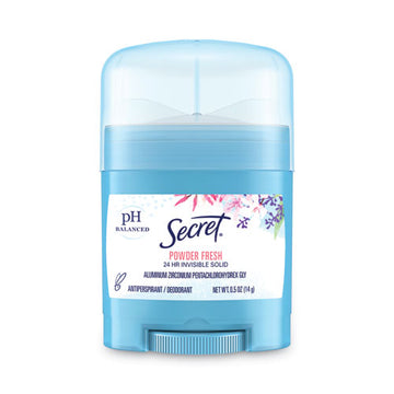 Secret® Invisible Solid Anti-perspirant And Deodorant, Powder Fresh, 0.5 Oz Stick, 24-carton freeshipping - TVN Wholesale